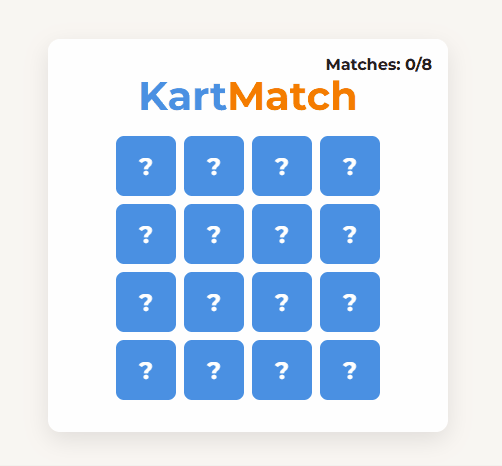 KartMatch Gaming App Demo